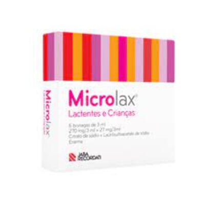 Microlax Lactentes e Crianças Bisnagas Enema 6 x 3 ml