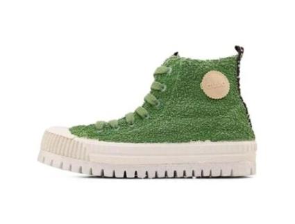 Sapatilhas de Mulher DUUO Colapso Colorido Tecido Verde (36)