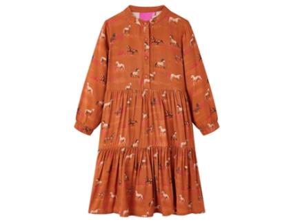 Vestido Animais de Estimação de Criança VIDAXL Estampa Vida Xl 140.0 Castanho (140 cm)