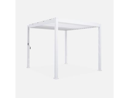 Pérgula Bioclimática de Alumínio Branco 3X3 M I SWEEEK