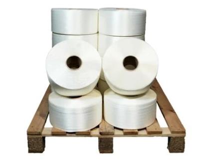 Lote de 12 Fitas de Cintar Têxtil Fio a Fio 13 Mm X 1100 M Incluindo 2 Grátis Cinta de Alta Resistência 375Kg TECPLAST Lff2