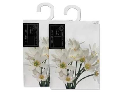 TIENDA EURASIA Ambientador para Guarda-Roupa Sachê Perfumado 90 Ml 12X17 Cm Gengibre Lírio