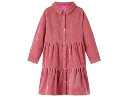 Vestido de Criança VIDAXL Comprida Bombazina Vida Xl 116.0 Rosa (116 cm)