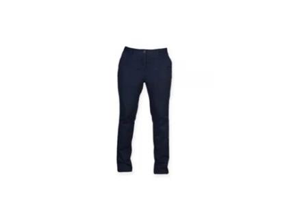 Calças de Mulher FRONT ROW Chino Stretch Azul (S)