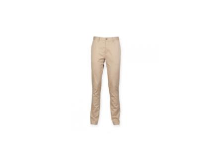 Calças de Homem FRONT ROW Chino Stretch Cinzento (XL)