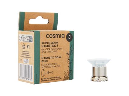 Porta Sabonete Magnético Cosmia Aço Inoxidável C/ventosa 1un