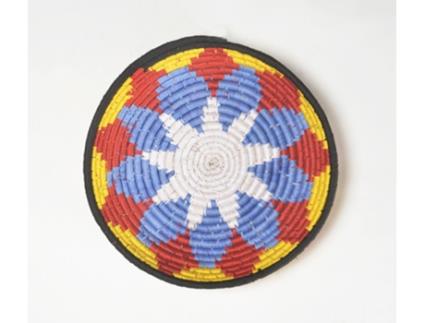 Peça Decorativa LUV SAFFRON Handwoven Mandala Wall Plate