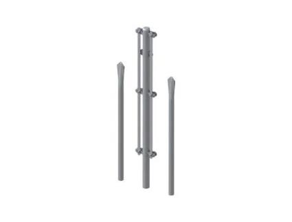 Conjunto Poste Esquinero Galvanizado MRT