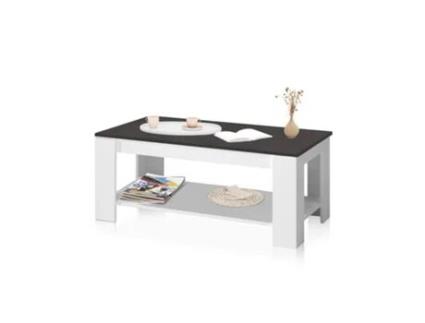 Mesa de centro elevável Lya Blanco Artik (branco fosco) - Ferrugem 102 x 54 x cm DUEHOME