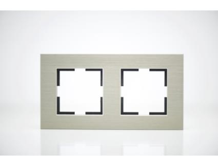 Placa de Acabamento de Metal de Bronze 2 Postes 84X159X10Mm