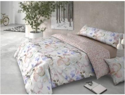Capa Nórdica Pierre Cardin Hojarasca Rosa 135 cm