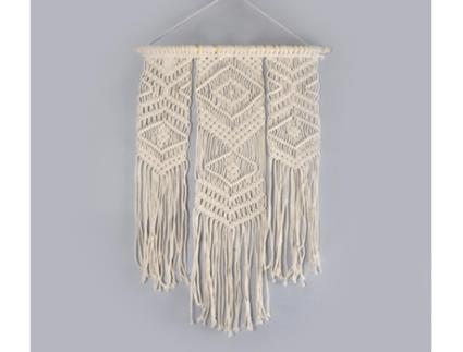 Peça Decorativa LUV SAFFRON Boho Layered Macrame Wall Hanging