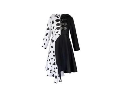 101 Zhongdog Cosplay Bruxa Preta e Branca Kuila Cos Roupas Infantis 110