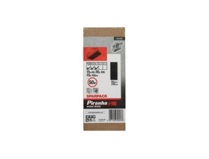 Patin Lija Sin Perforar Grano Surtido 50 Uds PIRANHA