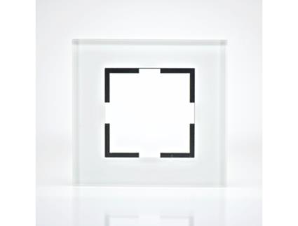 Placa de Acabamento de Vidro Branco 1 Post 84X87X10Mm