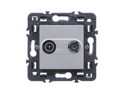 Elec Tv Base 9X9X3,8Cm Emp Final Abs Alum Valena Next Legran LEGRAND