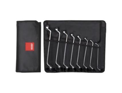 Jogo de 8 Chaves Poligonais Duplas Cetoform 6X7 a 20X22Mm com Bolso