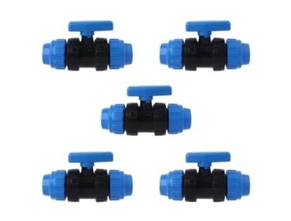 Encaixe Da Válvula em Pvc. Link de Polietileno de 40 Mm Pacote de 5 Unidades Oferta