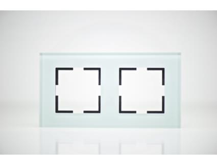 Placa de Acabamento de Vidro de 2 Postes 84X159X10Mm