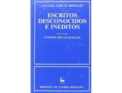 Livro Escritos desconocidos e inÉditos de Manuel García Morente