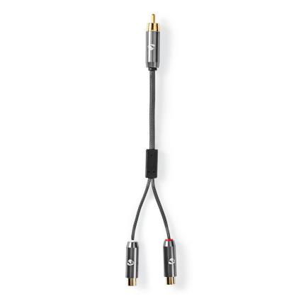 Cabo Do Subwoofer Rca Macho - 2X Rca Femea Ci.