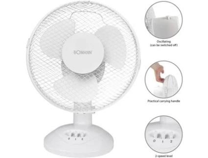 Ventoinha De Mesa  Vl 1137 Cb Branco 23 Cm