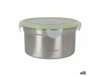 Lancheira Hermética Quttin Redonda 900 ml Aço inoxidável (12 Unidades)