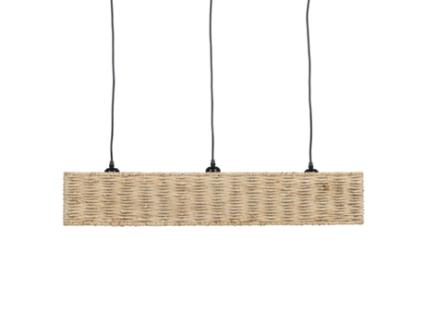 Candeeiro de Teto Preto Natural Ferro 220-240 V 88 X 17,5 X 65 Cm BIGBUY HOME