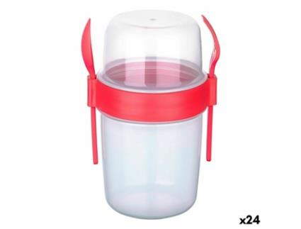 Lancheira TITIZ Colher Garfo 650 Ml 10 X 9 X 15 Cm 24 Unidades