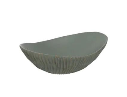 Centro de Mesa Verde Dourado Poliresina 40,5 X 26,5 X 13,5 Cm