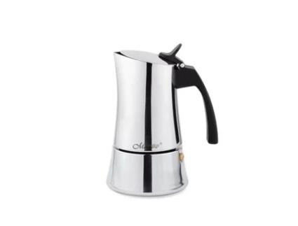 Cafeteira Italiana FEEL MAESTRO Mr-1668-6 Prateado Aço Inoxidável 18/10 300 Ml 6 Copos