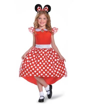 Fato Minnie Vermelha Classic - 5-6 Anos