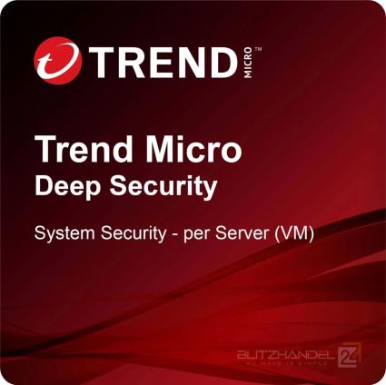 Trend Micro Deep Security - System Security - per Server (VM) Empresa Nova Compra 1 - 100 Utilizador(es)