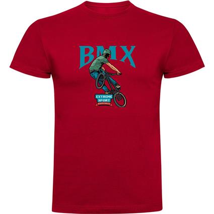 Kruskis Bmx Extreme Short Sleeve T-shirt Vermelho S Homem