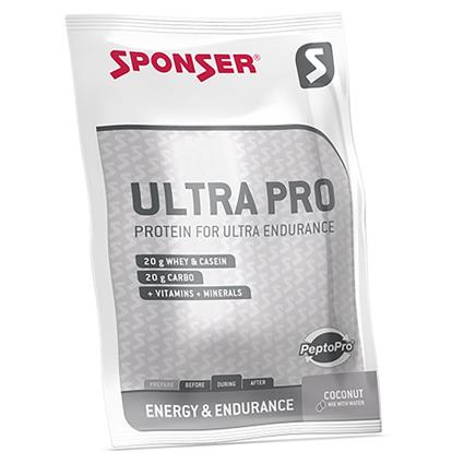 Sponser Sport Food Ultra Pro 45g Coconut Energy Sachet Box 20 Units Branco