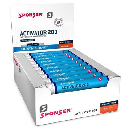 Sponser Sport Food Activator 200 25ml Fruit Mix Supplement Drink Box 30 Units Transparente