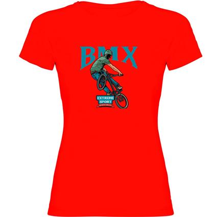 Kruskis Bmx Extreme Short Sleeve T-shirt Vermelho M Mulher