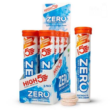 High5 Zero Tablets Box 8 X 20 Units Orange & Cherry Colorido