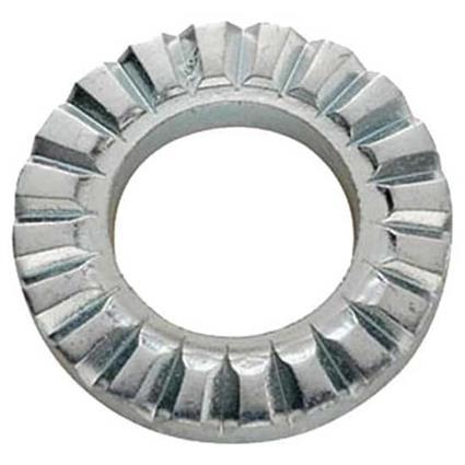 Schwarz Toothed Washer Ring For Rear Wheel 10 Units Prateado