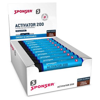 Sponser Sport Food Activator 200 25ml Cocacola Lemon Supplement Drink Box 30 Units Transparente