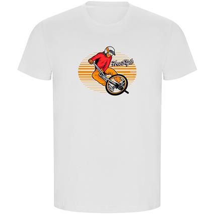 Kruskis Freestyle Rider Eco Short Sleeve T-shirt Branco 2XL Homem