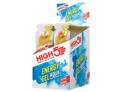 High5 Aqua Energy Gels Box 66g 20 Units Orange Colorido