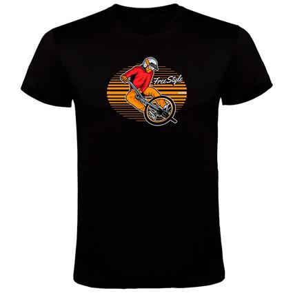 Kruskis Freestyle Rider Short Sleeve T-shirt Preto S Homem
