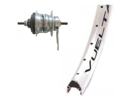Winora Vuelta Airline 1 Shimano Nexus 7s Front Wheel Prateado 9 x 100 mm