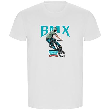 Kruskis Bmx Extreme Eco Short Sleeve T-shirt Branco M Homem
