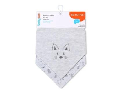 Babyono Set Of 2 Kitty Bandana Bib Transparente