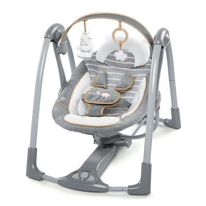 Ingenuity Swing´n Go Bella Teddy™ Hammock Cinzento