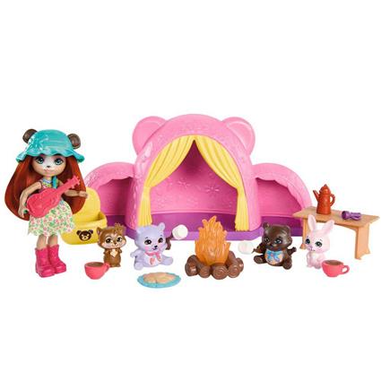 Enchantimals With Camping Bears And Accessories Mini Doll