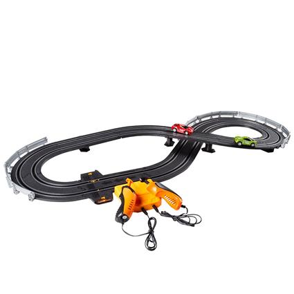 Cb Games Magnetic Racing Track With 2 Cars And 2 Progressive Controls Speed ??& Go Laranja