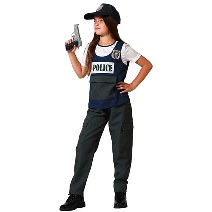 Atosa Police Kids Custom Preto 5-6 Years